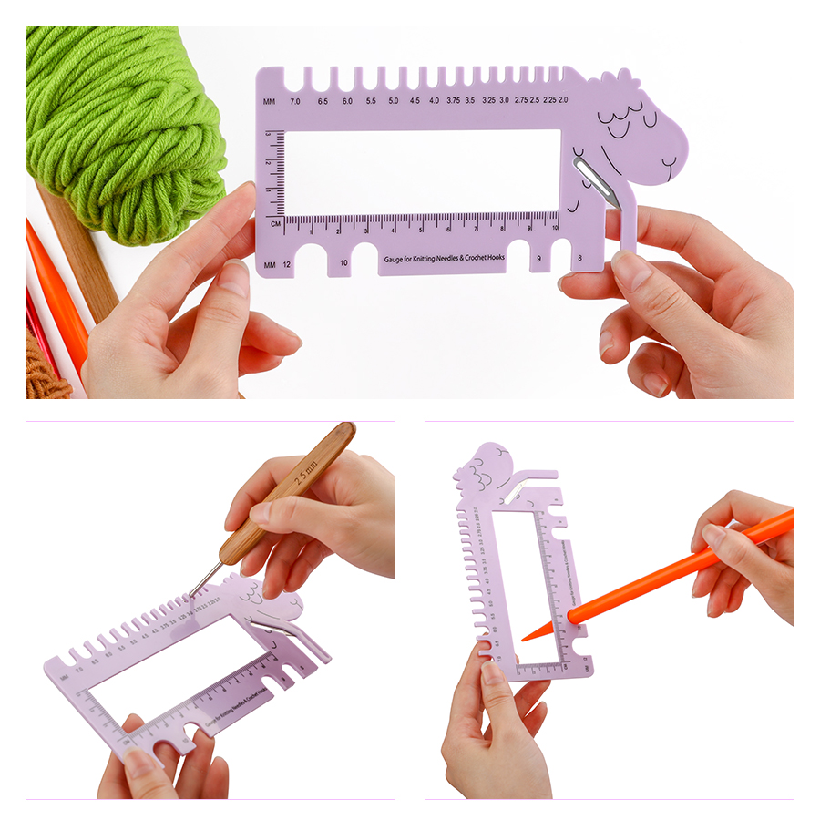 Sewing Gauge Ruler - 1pcs Sheep Head Shaped Gauge Ruler
