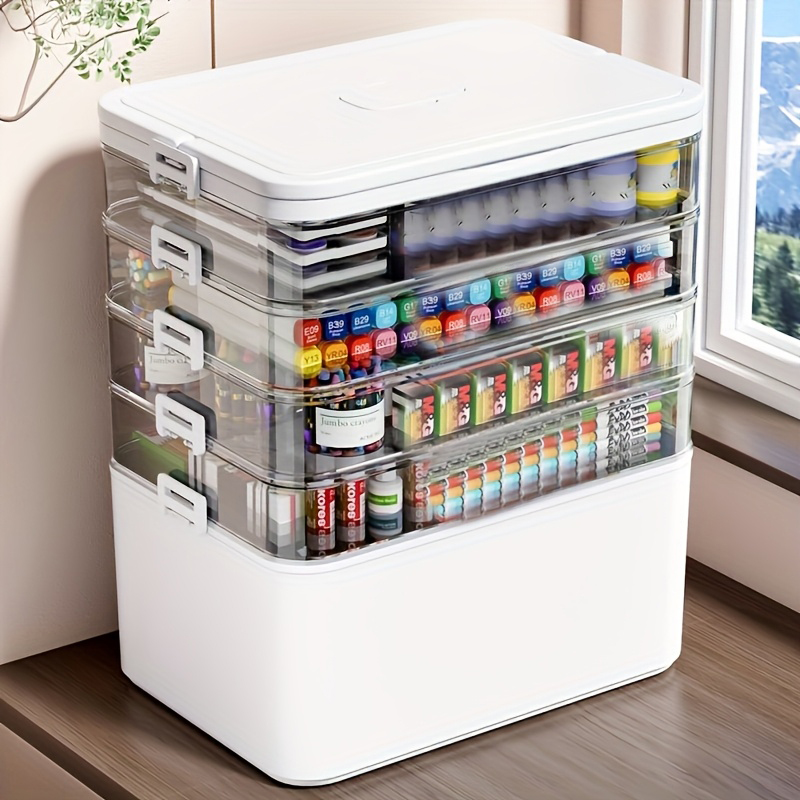 Sewing Factory - Multifunctional Multi-Layer Storage Box with Handle,