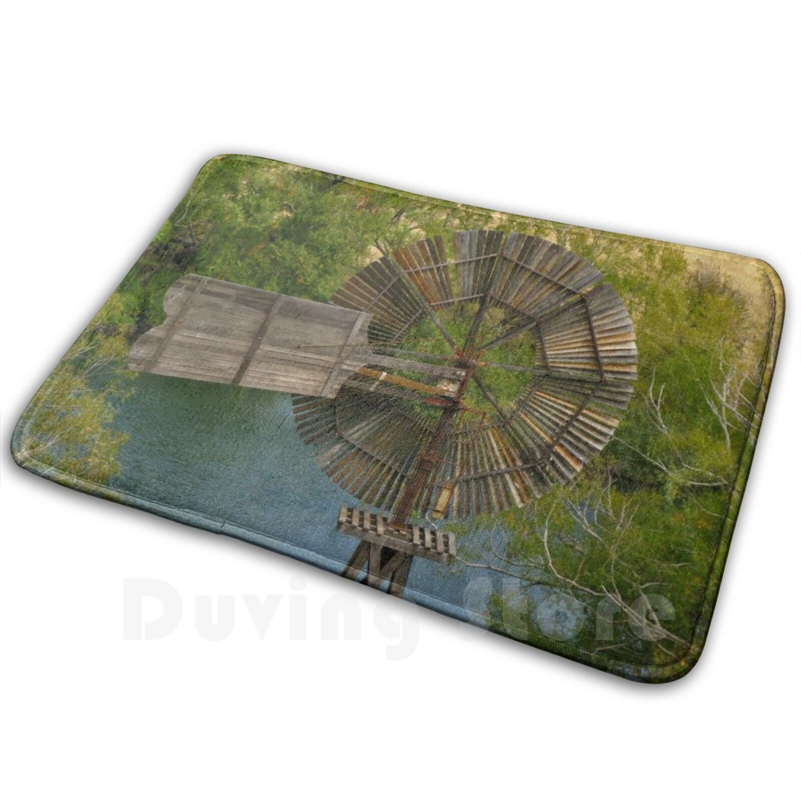 Century Textile & Sewing Supply Reviews - Wooden Windmill Carpet Mat Rug Cushion