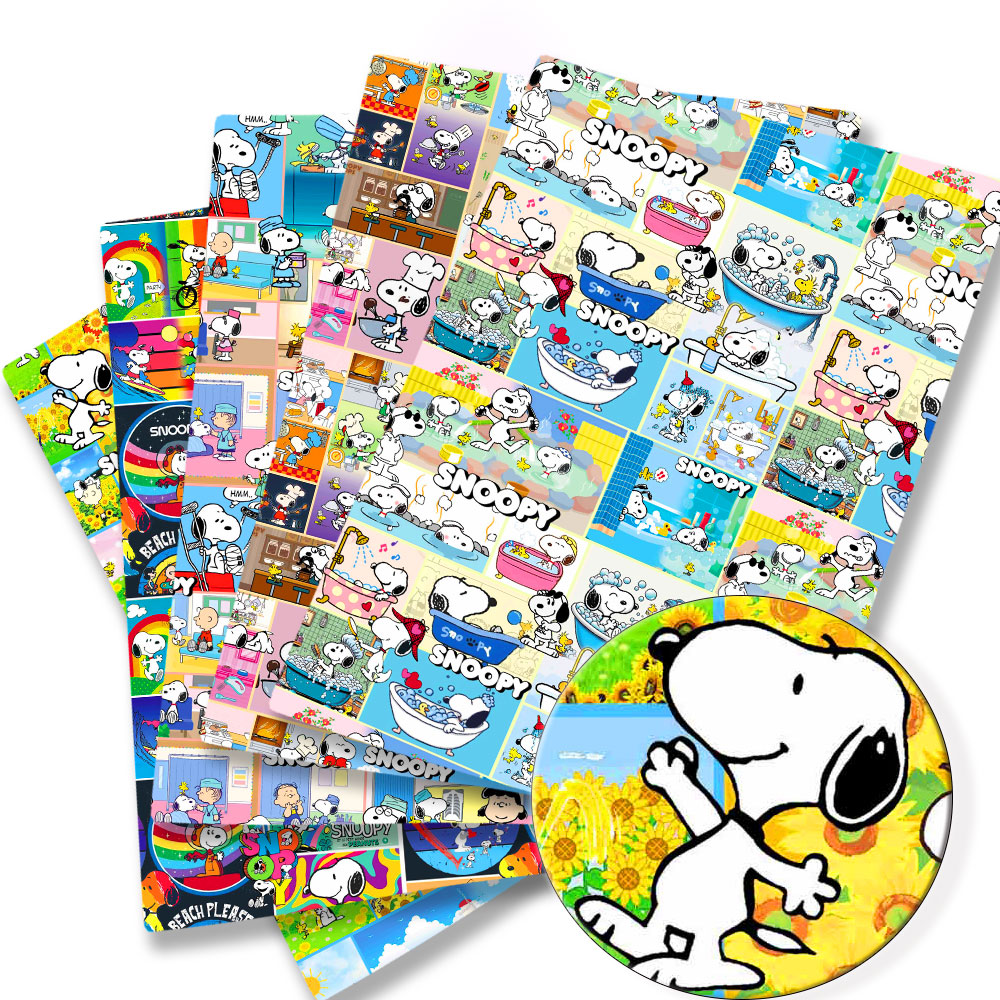Sewing And Textile - TAKARA TOMY Snoopy fabric140x50CM Cartoon printed