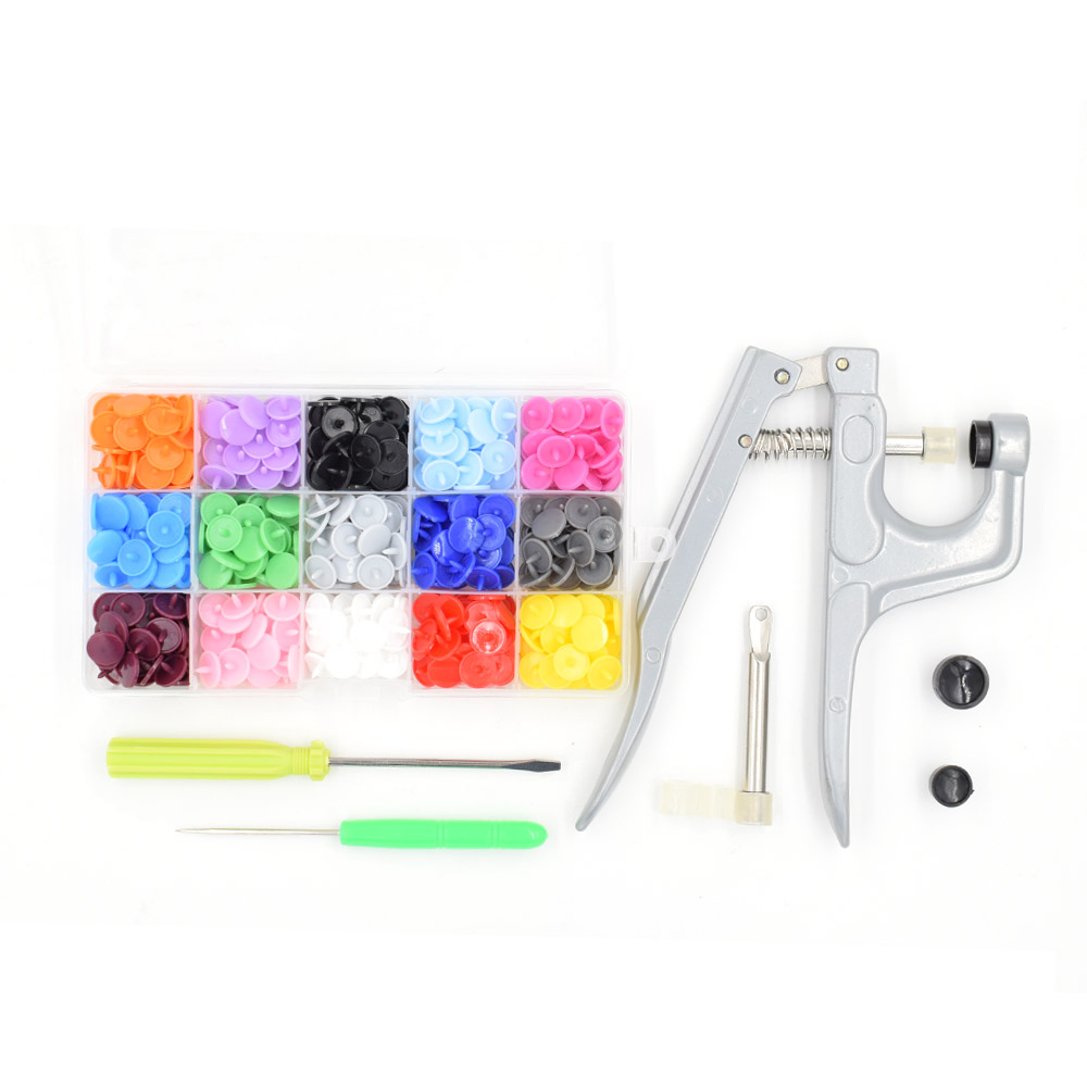 Snap Button Plier - Metal Press Pliers Colored Resin Buttons