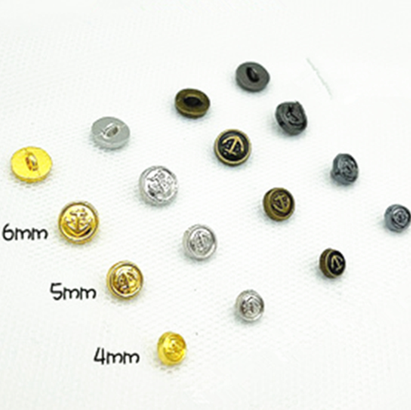 Button Hole Cutter - 30Pcs Mini Buttons 4/5/6mm Metal Doll