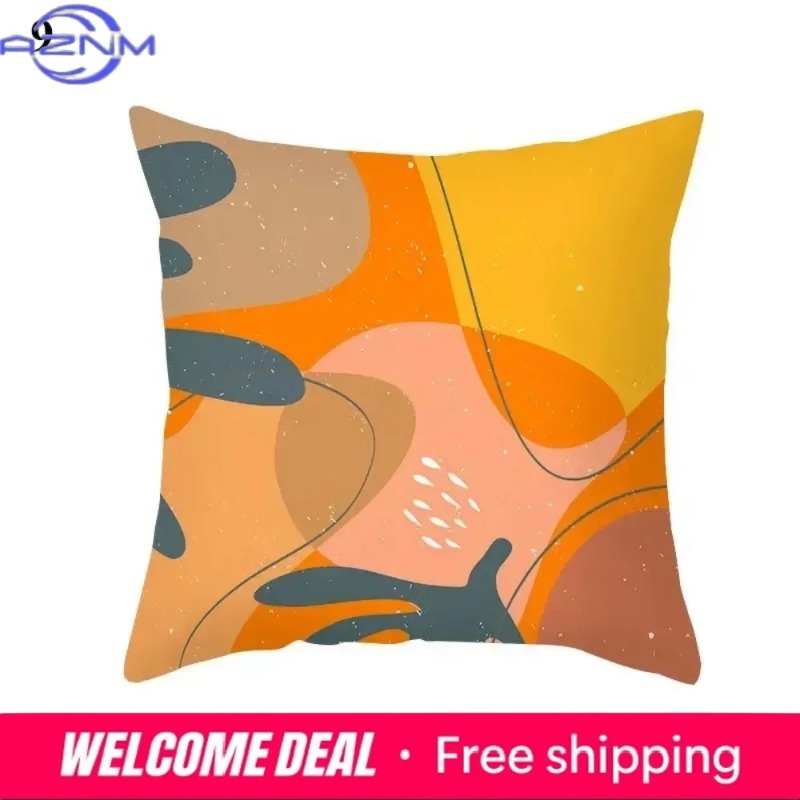 Boho Orange Abstract Cushion C - Century Textile & Sewing Supply Reviews recension och pris