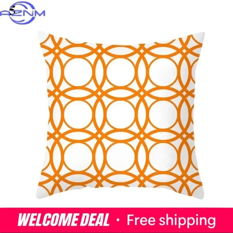 Boho Orange Abstract Cushion C - Century Textile & Sewing Supply Reviews recension och pris