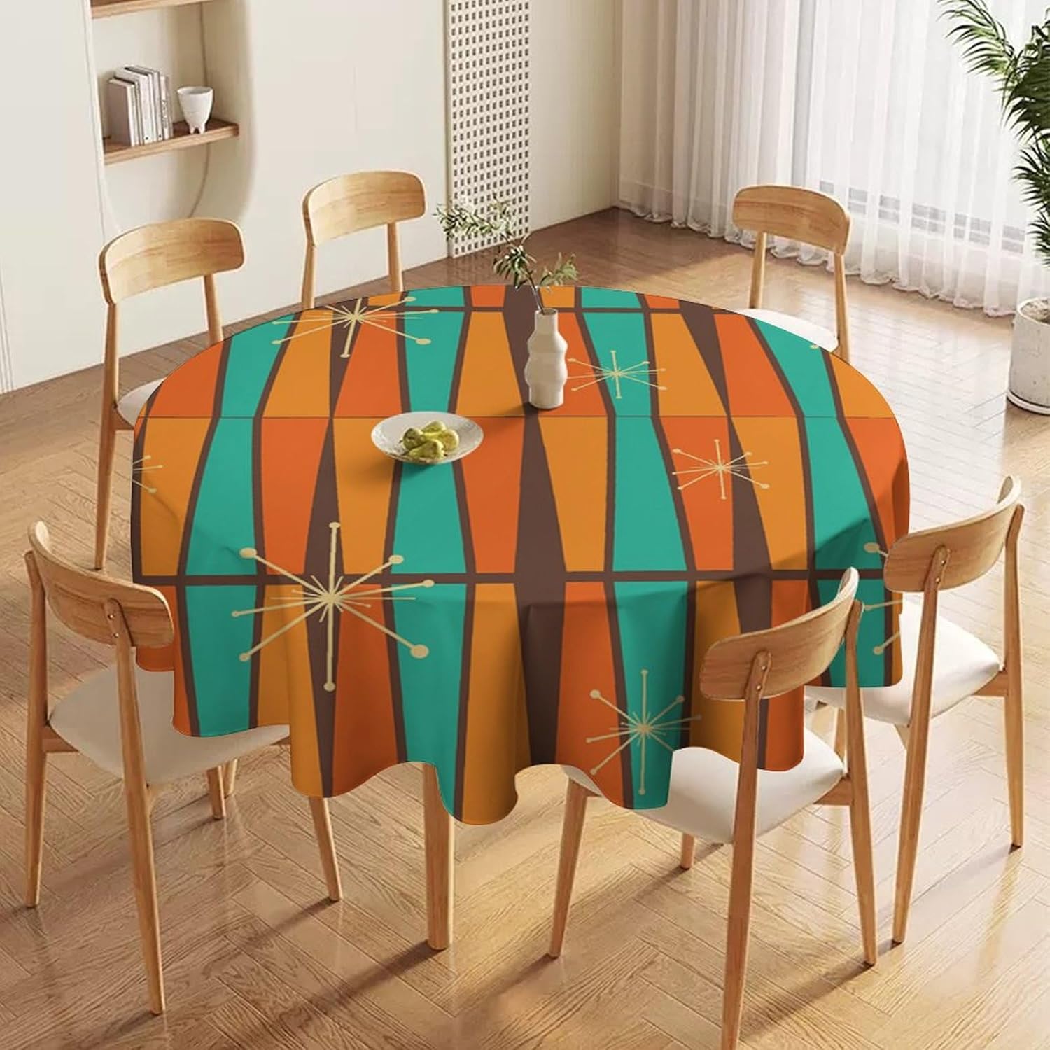 Mid Century Modern Orange Yell - Century Textile & Sewing Supply Reviews recension och pris