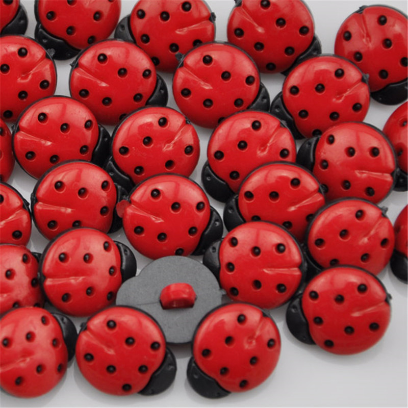 50/100Pcs Red ladybug DIY Kid' - Button Hole Cutter recension och pris