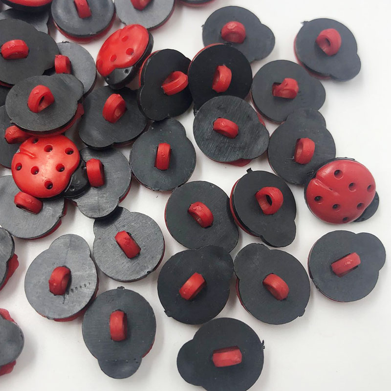 50/100Pcs Red ladybug DIY Kid' - Button Hole Cutter recension och pris