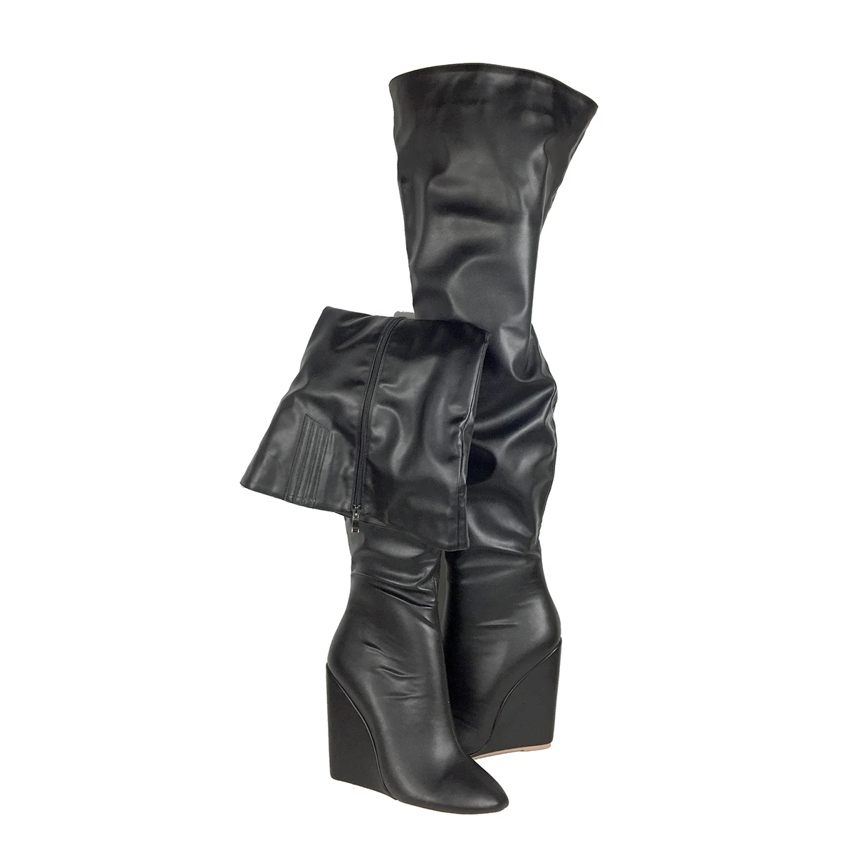 Women’s Black Over-the-Knee Bo - Sewing Zipper recension och pris