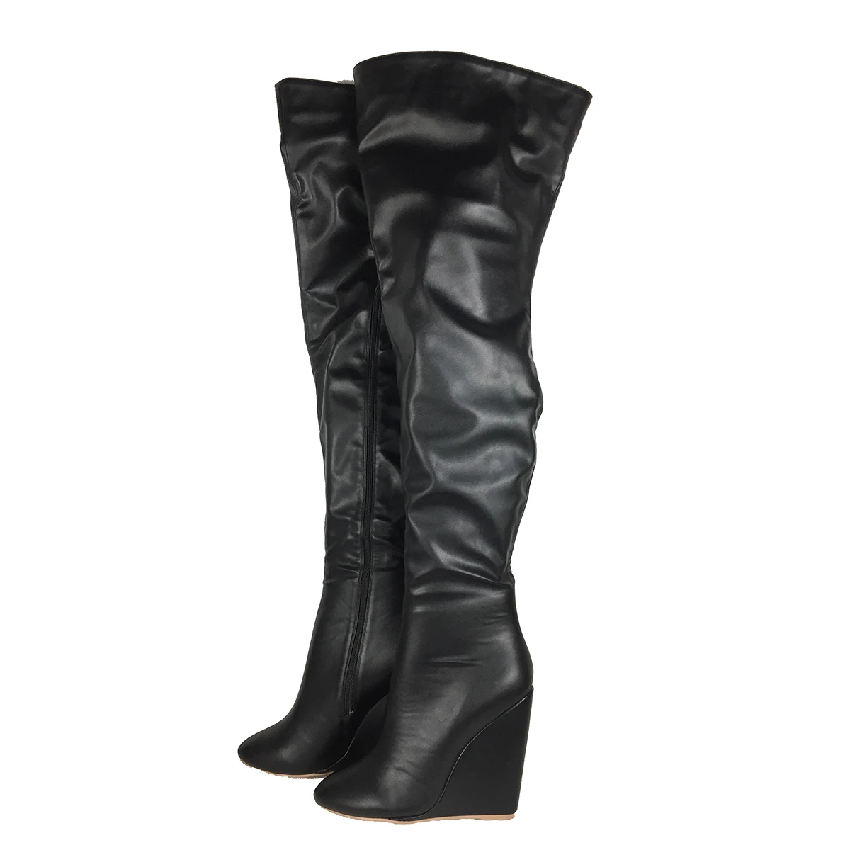 Women’s Black Over-the-Knee Bo - Sewing Zipper recension och pris
