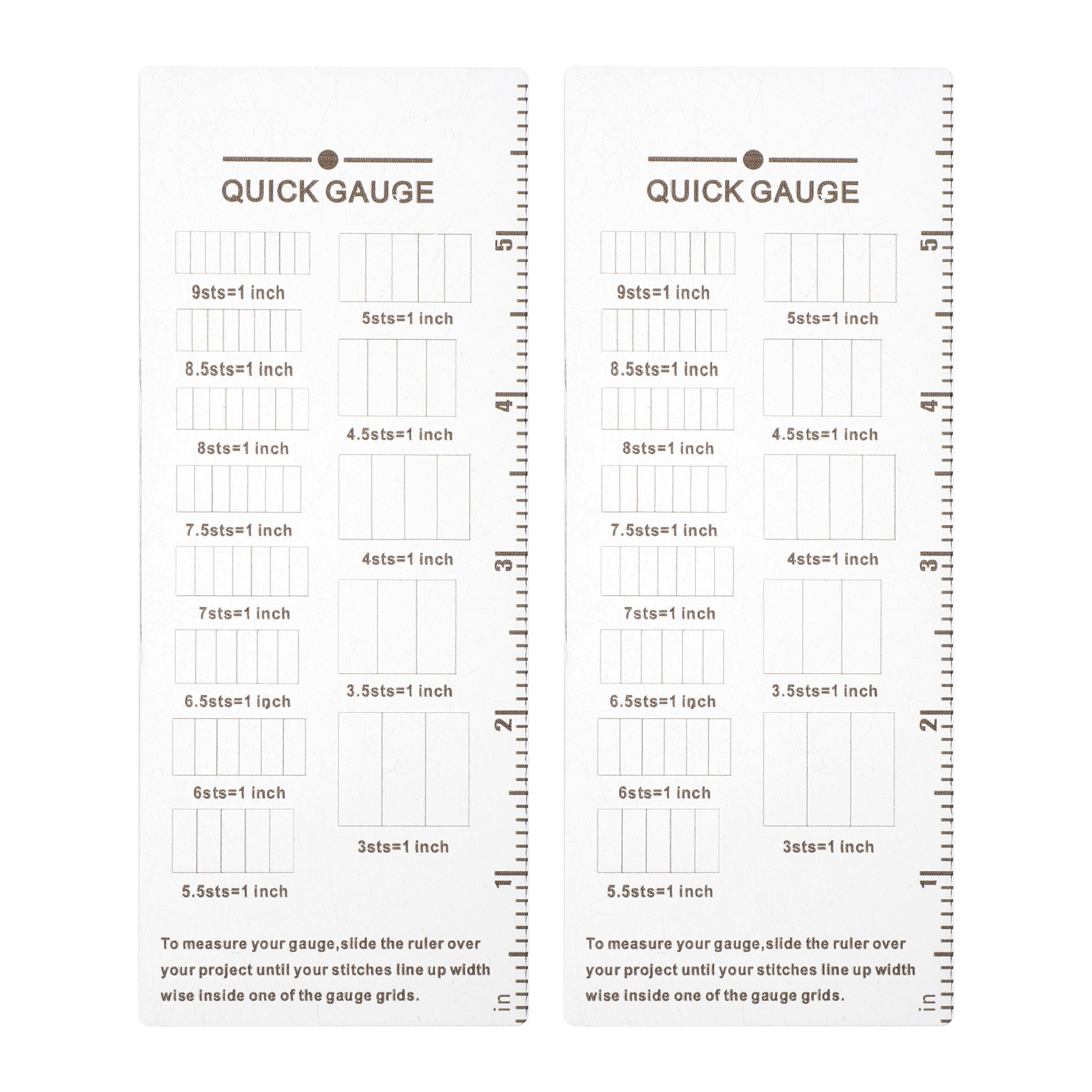 2Pcs Knitting Gauge Ruler Acry - Sewing Gauge Ruler recension och pris