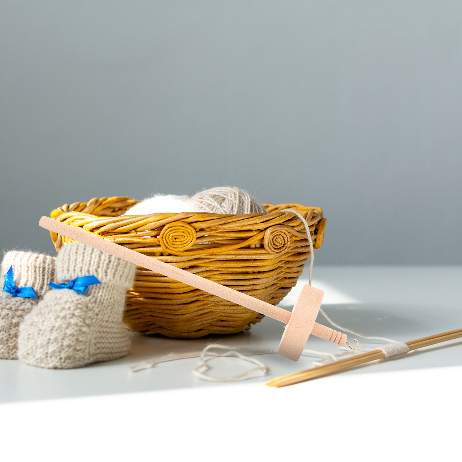 Wood Drop Spindle Wooden Yarn  - Sewing Knit recension och pris