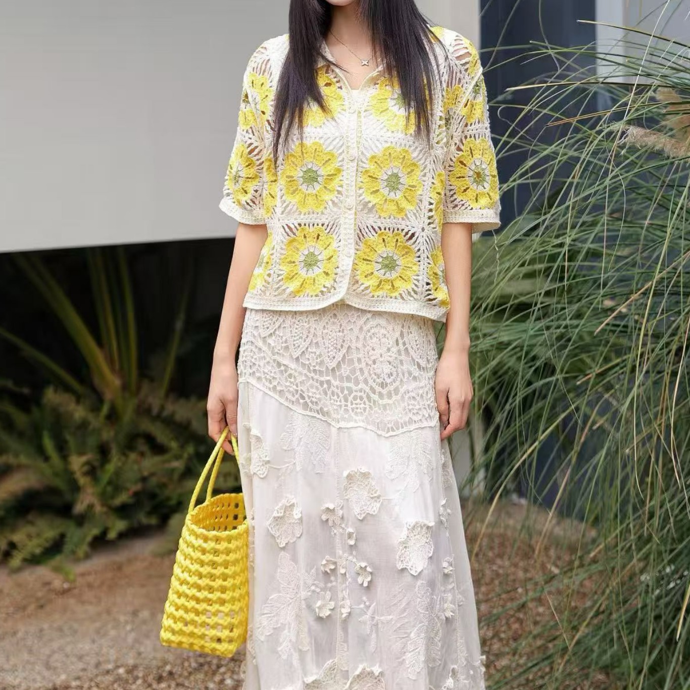Granny Square Crochet Knit Pol - Sewing Jackets recension och pris