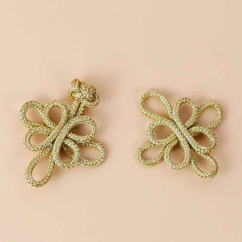 10PCS Gold Wire Cheongsam Butt - Button Hole Cutter recension och pris