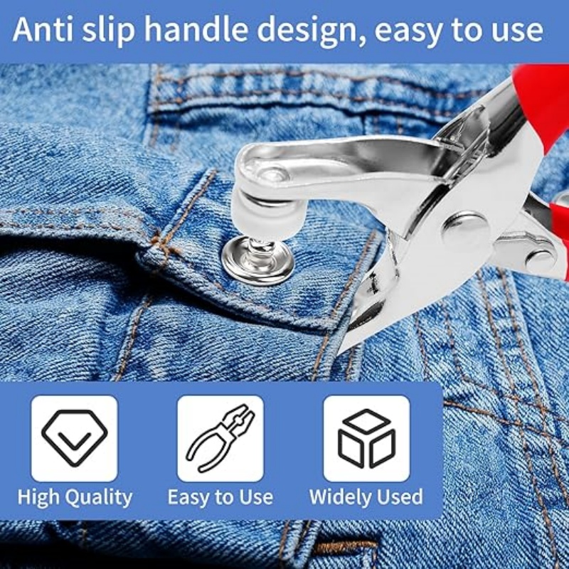 9.5mm Metal Snap Button Kit -  - Snap Button Plier recension och pris