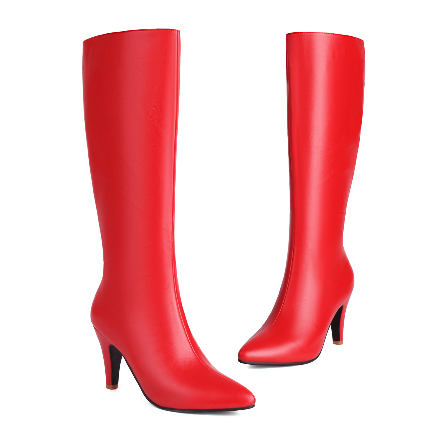 Autumn Winter Women Knee High  - Sewing Zipper recension och pris