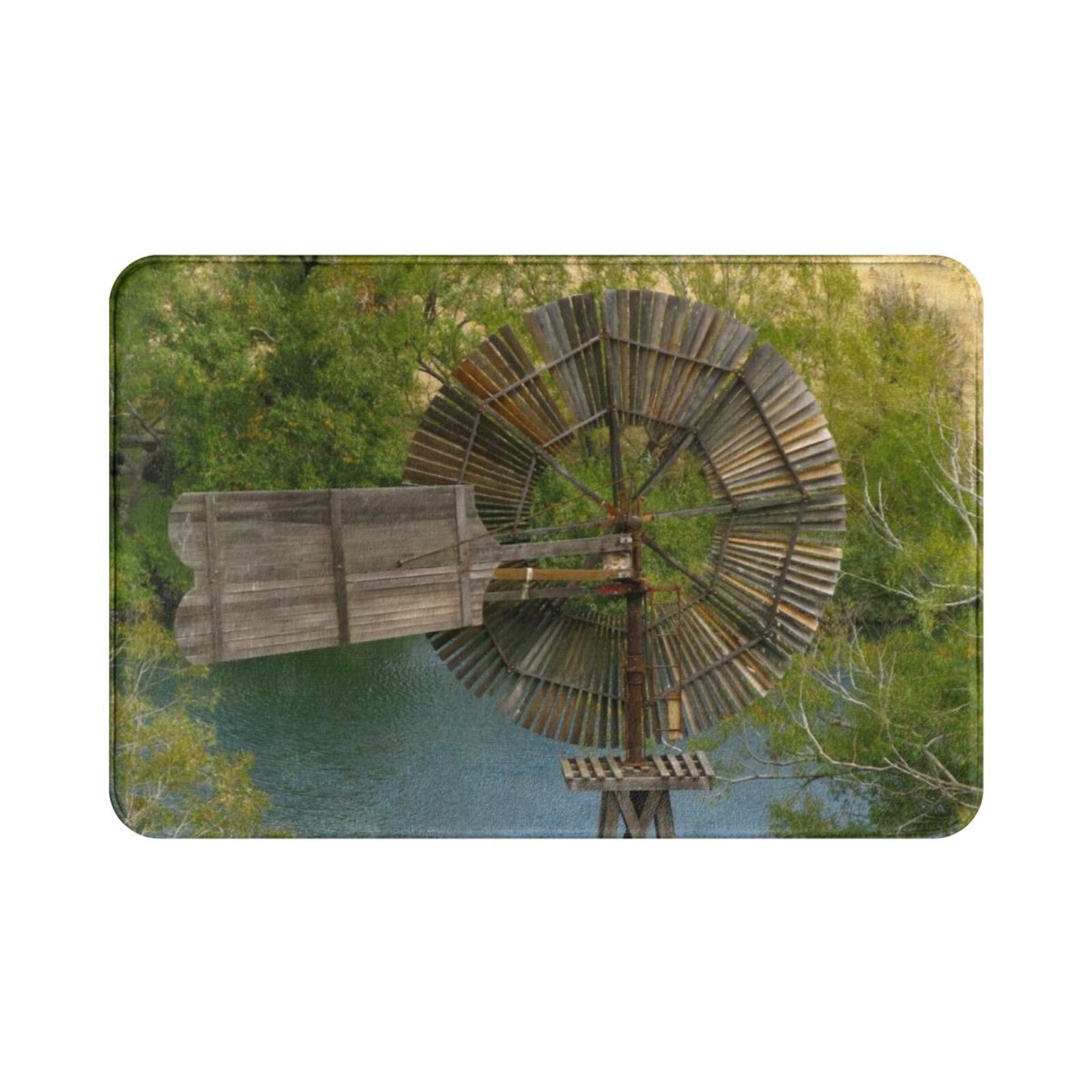 Wooden Windmill Carpet Mat Rug - Century Textile & Sewing Supply Reviews recension och pris
