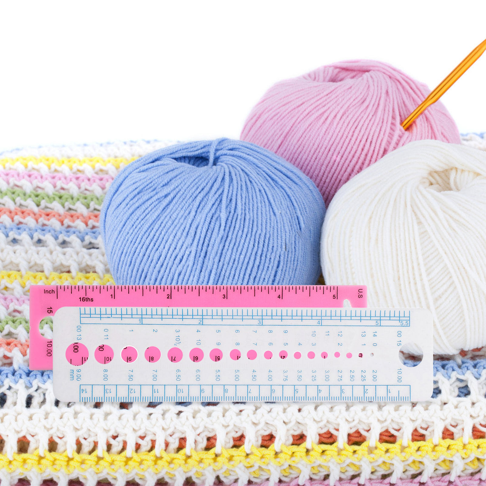 4Pcs Knitting Needle Gauge Too - Sewing Gauge Ruler recension och pris