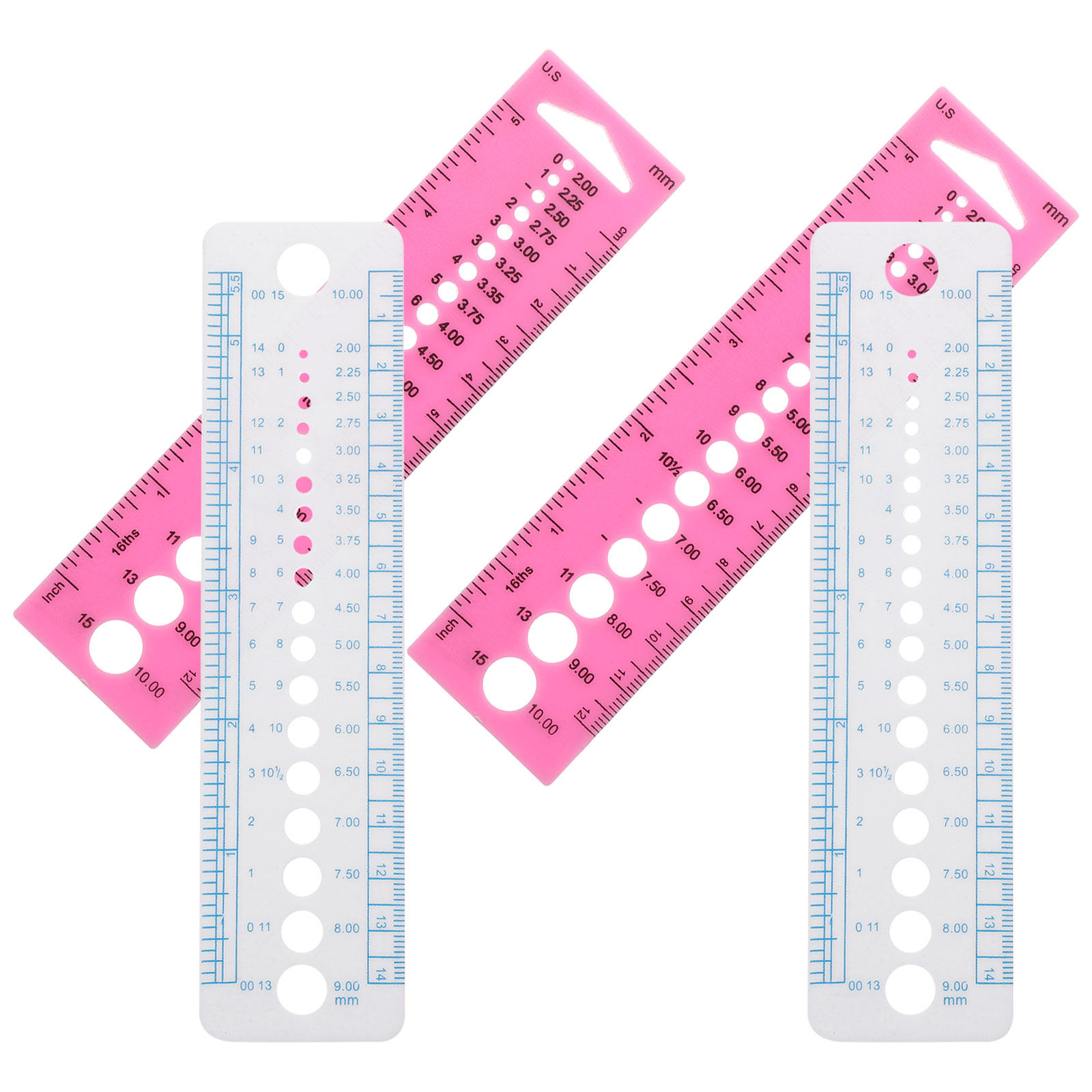 4Pcs Knitting Needle Gauge Too - Sewing Gauge Ruler recension och pris
