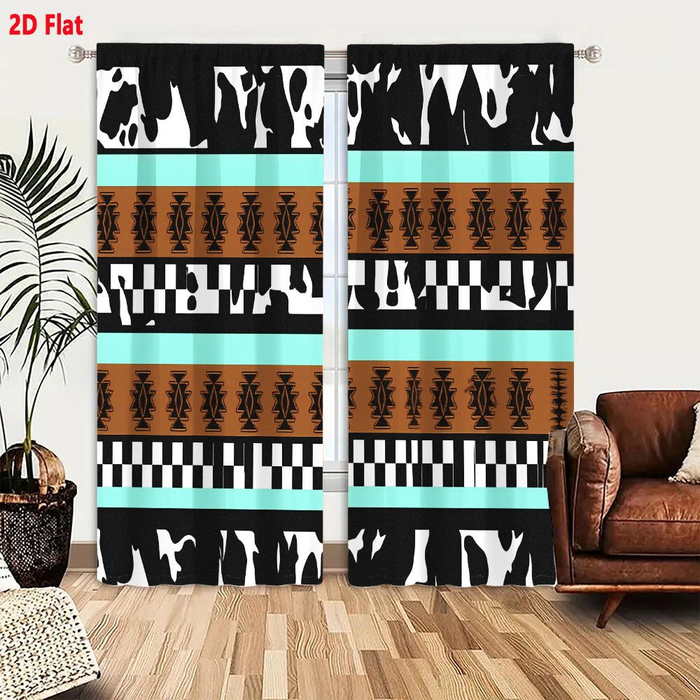2Pcs Curtains 2D Flat Geometri - Century Textile & Sewing Supply Reviews recension och pris