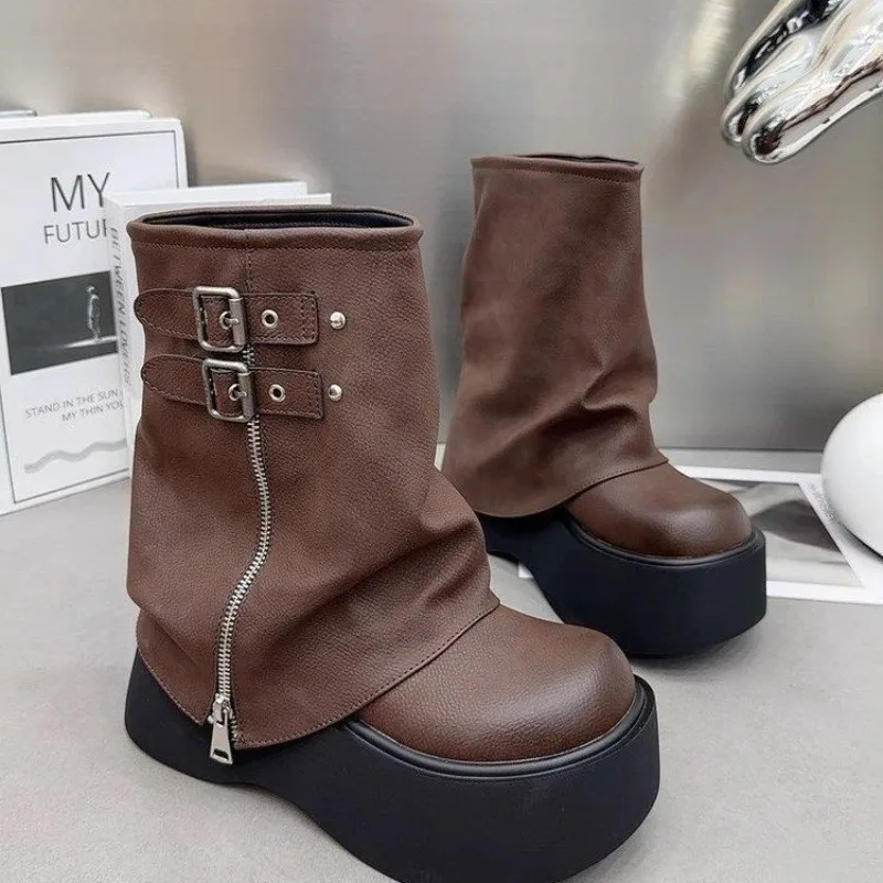 Hot Girl Style Black Brown Rou - Sewing Zipper recension och pris