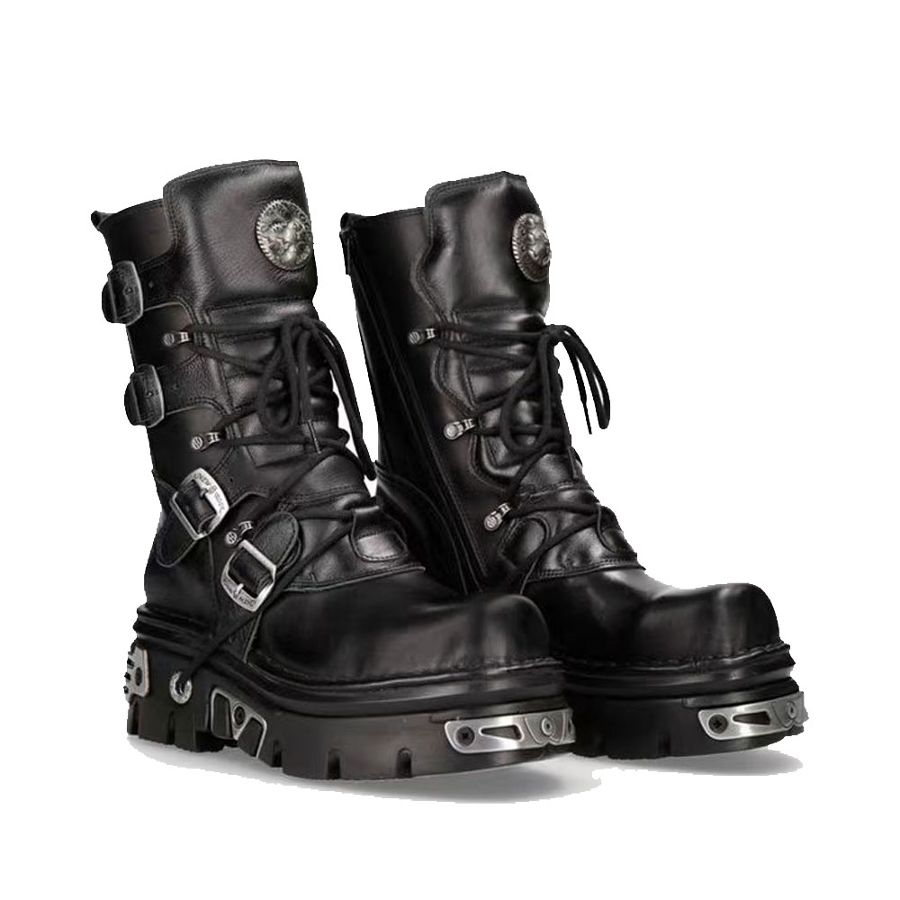 New Men's Punk Motorcycle Boot - Sewing Zipper recension och pris