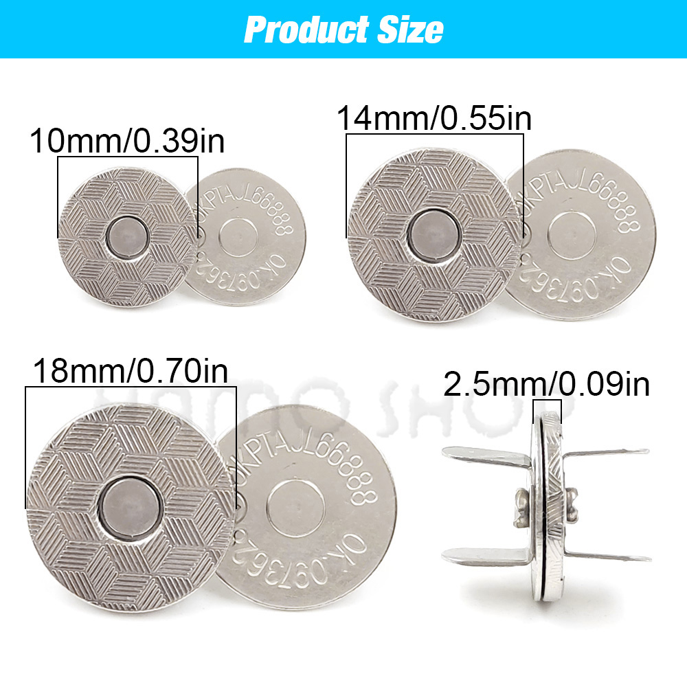 20sets/lot 10mm-18mm Magnetic  - Button Hole Cutter recension och pris
