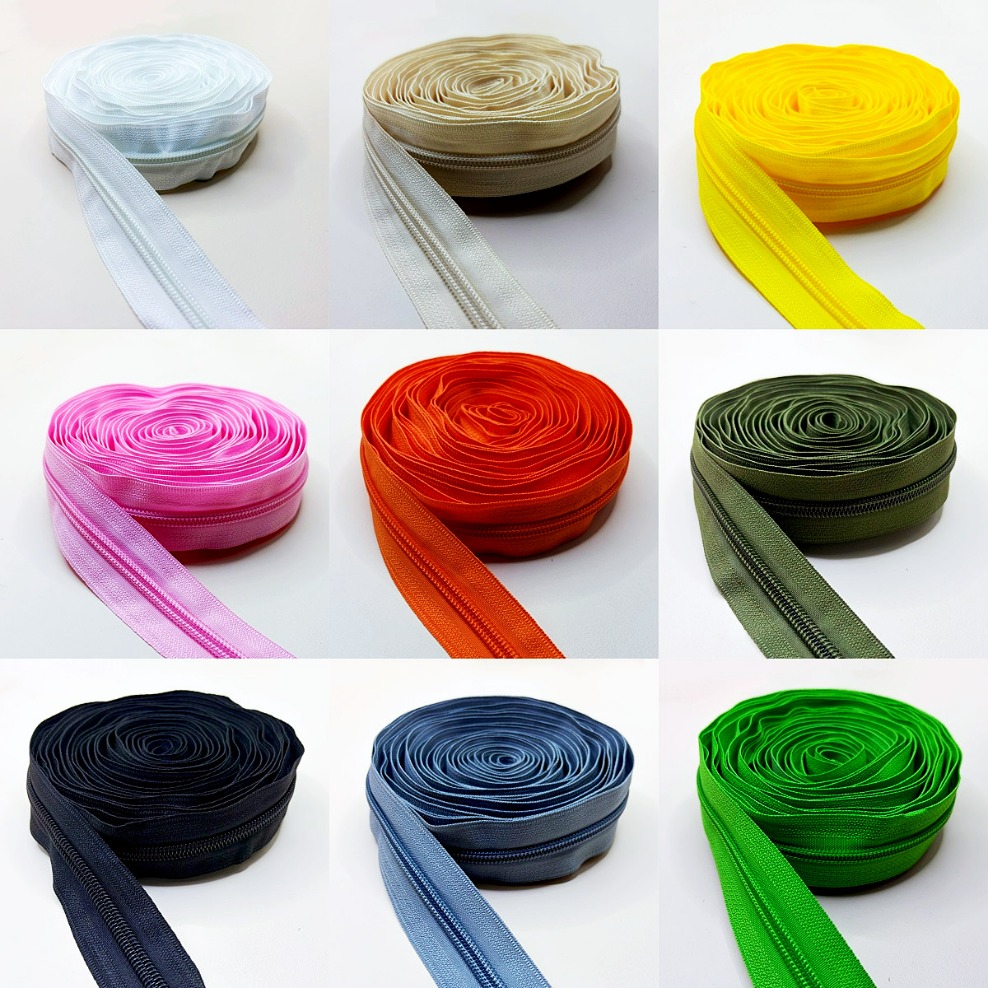 5/10/50M 5# Nylon Zipper Tape  - Textile Sewing Factory recension och pris