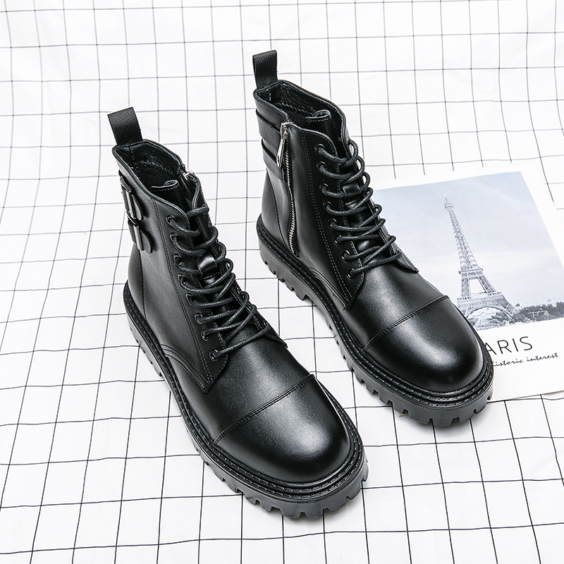 Brand Men's Naked Boots Fashio - Sewing Zipper recension och pris