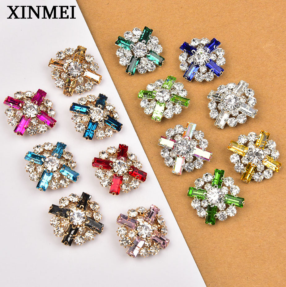 5Pcs 28mm Flower Rhinestone Sh - Button Hole Cutter recension och pris