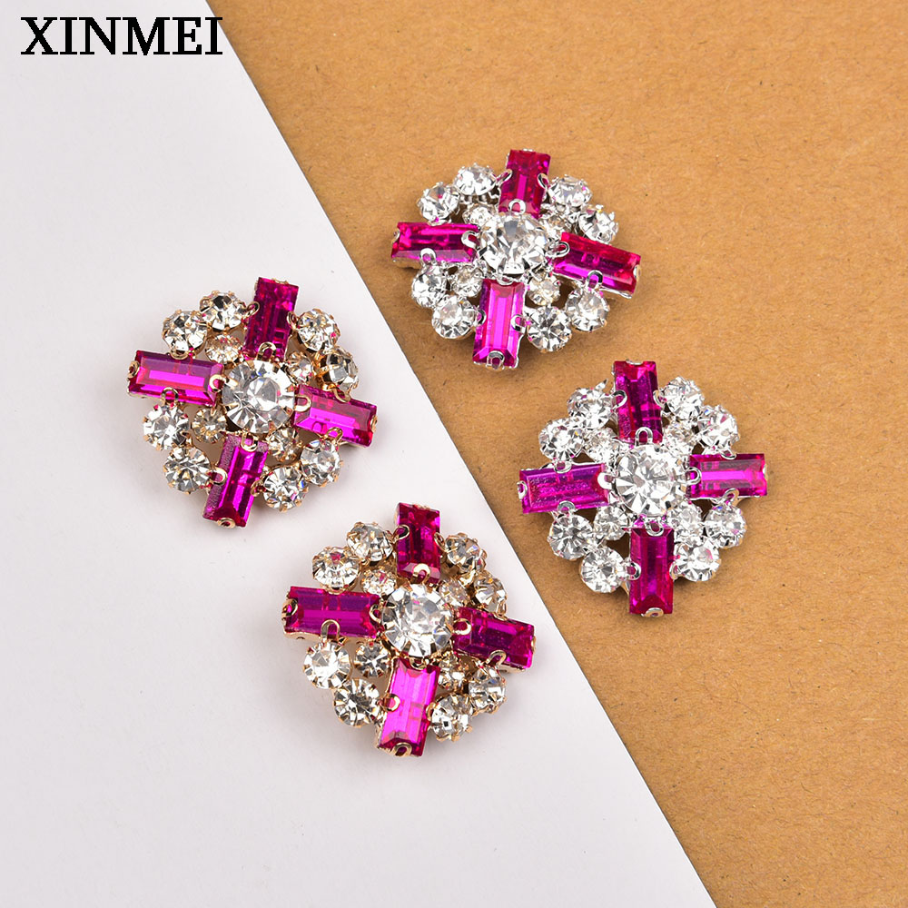 5Pcs 28mm Flower Rhinestone Sh - Button Hole Cutter recension och pris