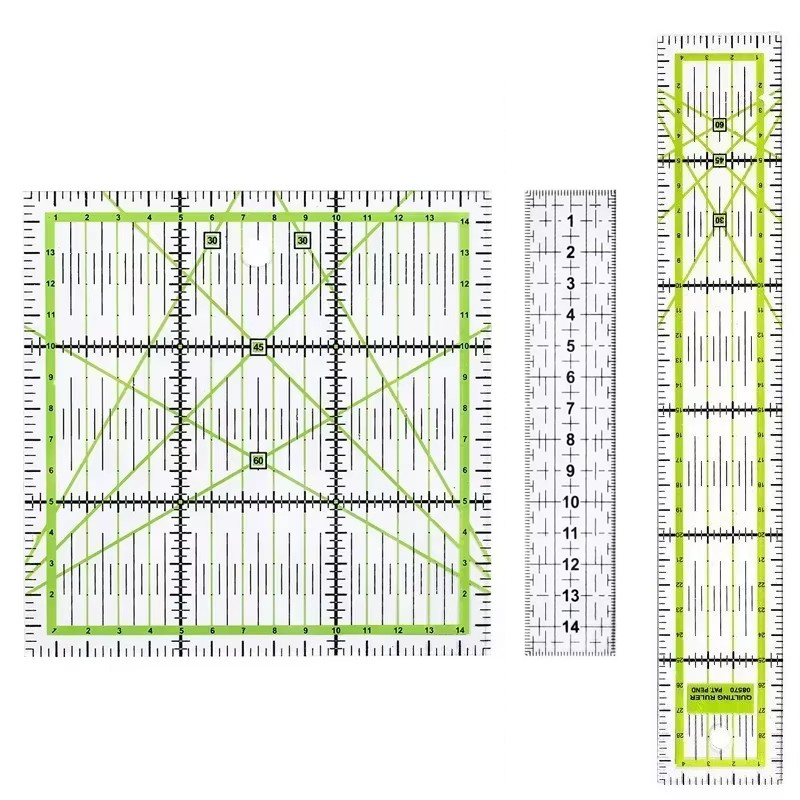 1/2pcs 15cm Quilting Patchwork - Sewing Gauge Ruler recension och pris