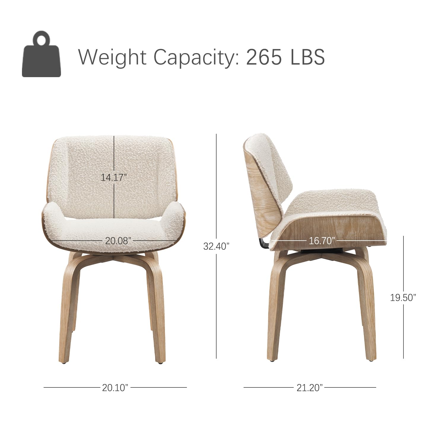 Swivel Dining Chair, Fabric Up - Century Textile & Sewing Supply Reviews recension och pris