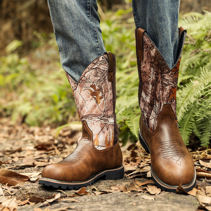 Men's Boots Classic Handmade E - Sewing Embroidery Fabric recension och pris