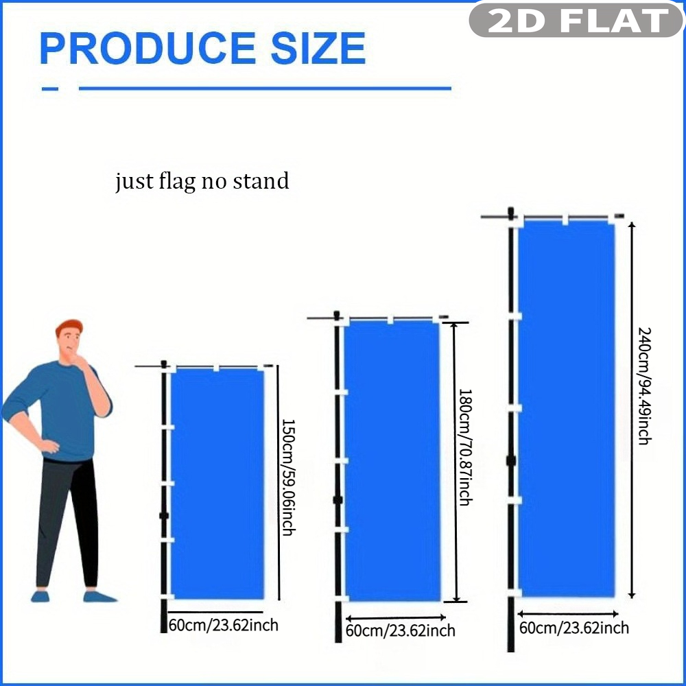 1pc 2D FLAT Custom Nobori Flag - Sewing Custom recension och pris