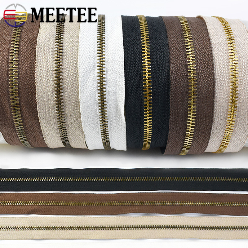 Meetee 2/4Y 3# 5# Metal Zipper - Textile And Sewing Supply recension och pris