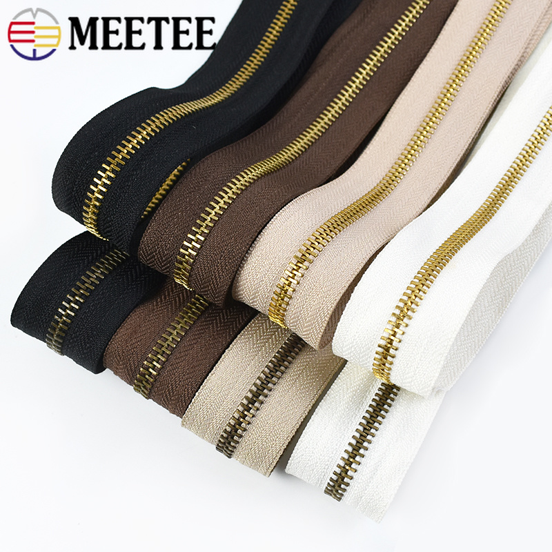 Meetee 2/4Y 3# 5# Metal Zipper - Textile And Sewing Supply recension och pris