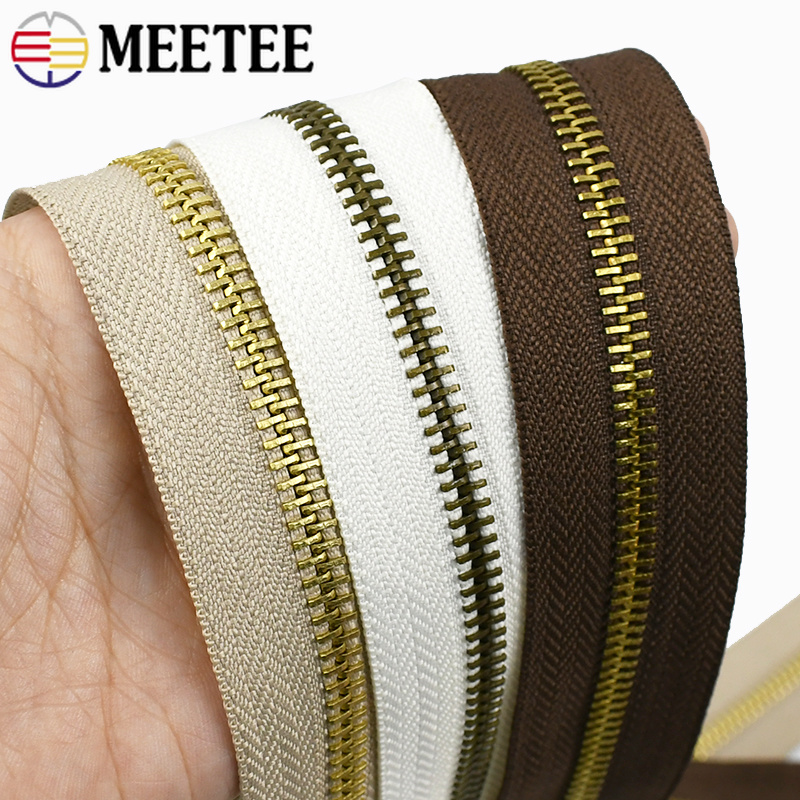 Meetee 2/4Y 3# 5# Metal Zipper - Textile And Sewing Supply recension och pris