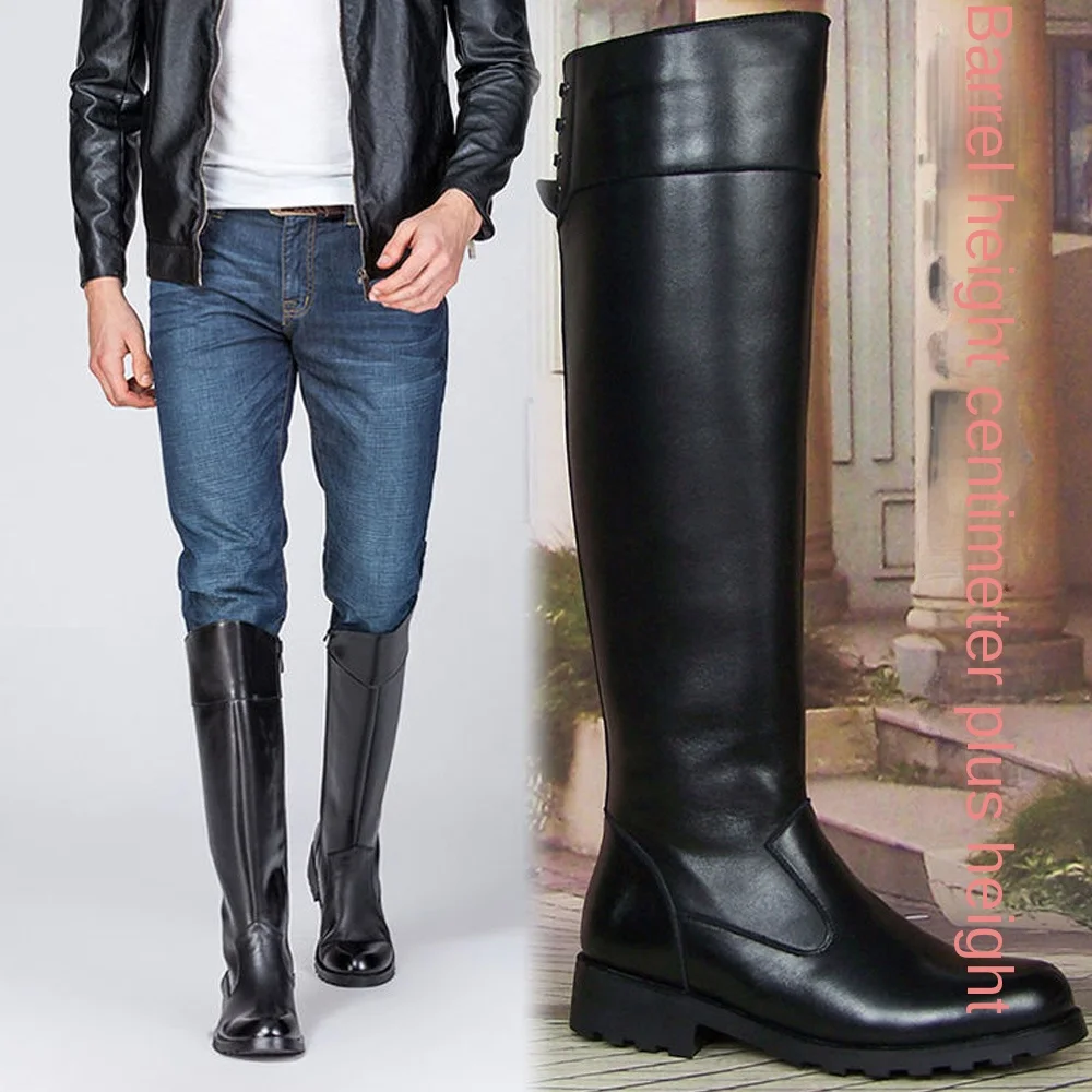 Fashion Men's Genuine Leather  - Sewing Zipper recension och pris