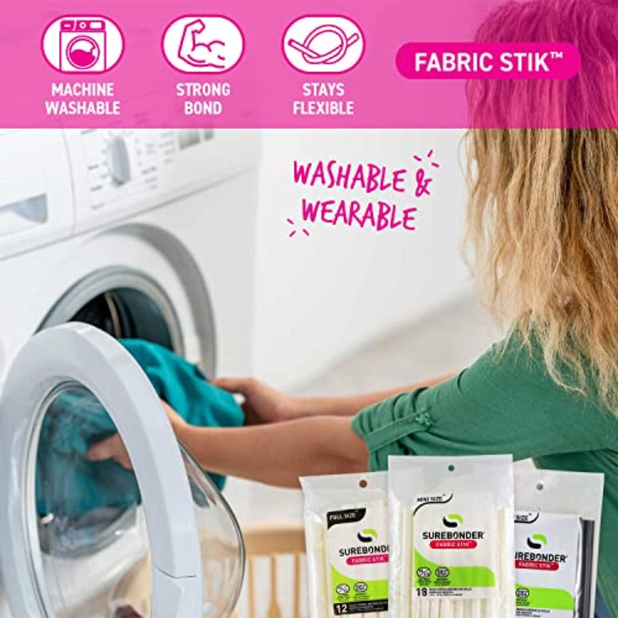 Fabric Hot Glue Sticks, Full S - Fabric Glue Bond recension och pris