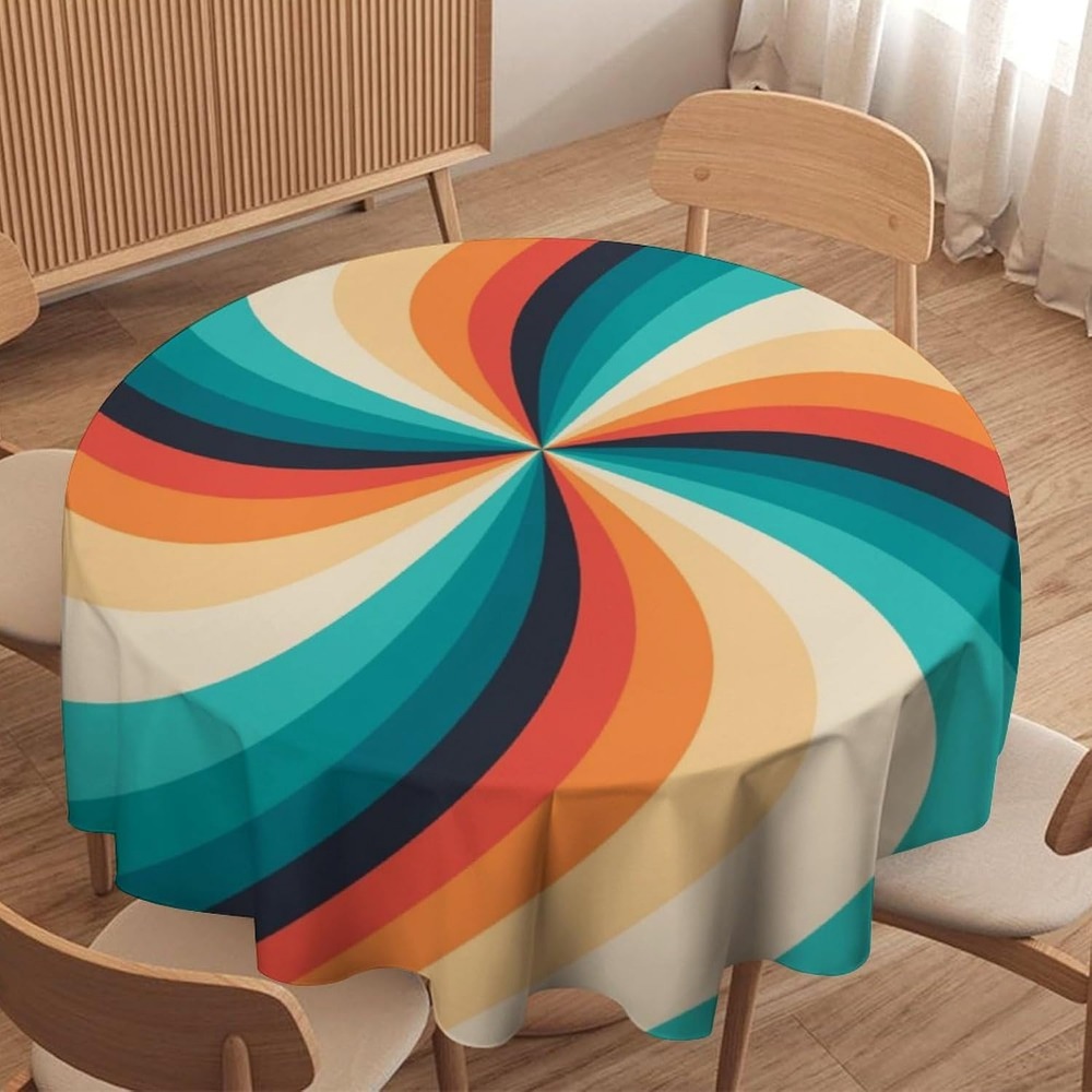 Vintage Groovy Swirl Round Tab - Century Textile & Sewing Supply Reviews recension och pris