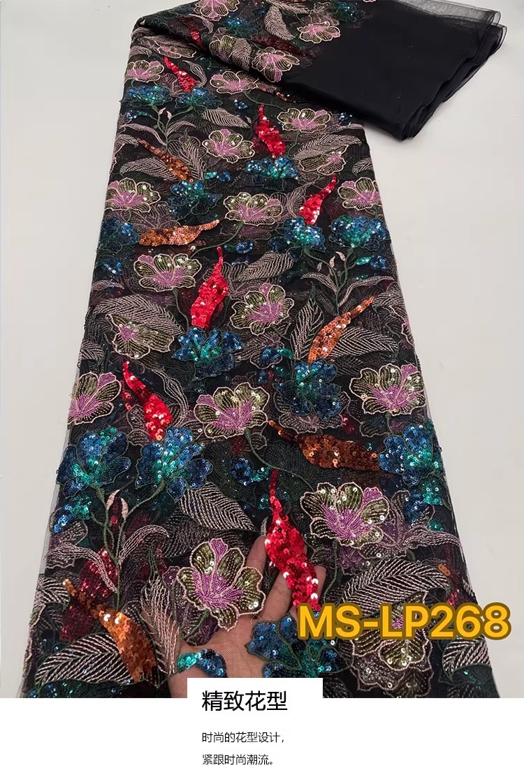 1yard Luxury Double color bead - Sewing Embroidery Fabric recension och pris