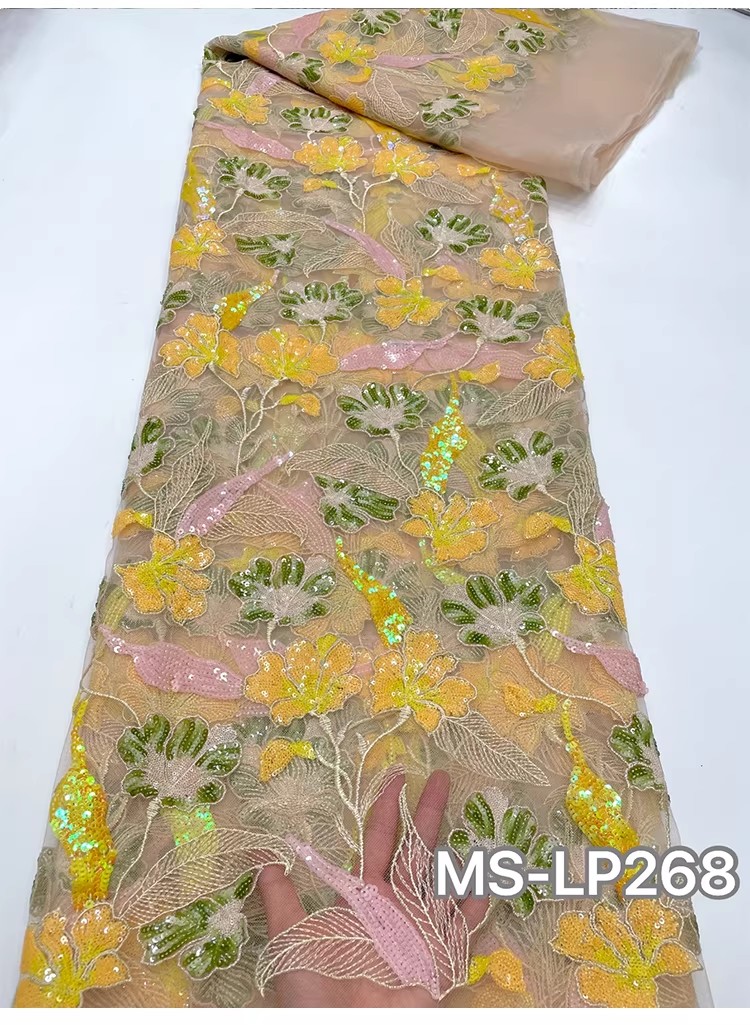 1yard Luxury Double color bead - Sewing Embroidery Fabric recension och pris