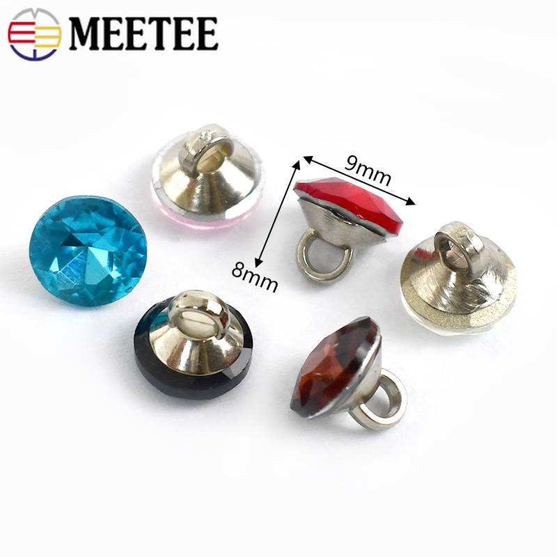 Meetee 20/50Pcs 9mm Rhinestone - Button Hole Cutter recension och pris