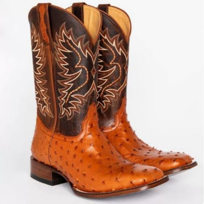 Men High Boots Embroidery Retr - Sewing Embroidery Fabric recension och pris