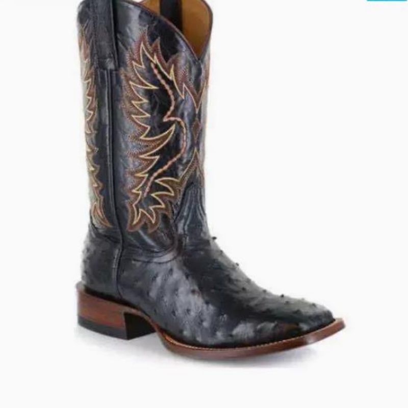Men High Boots Embroidery Retr - Sewing Embroidery Fabric recension och pris