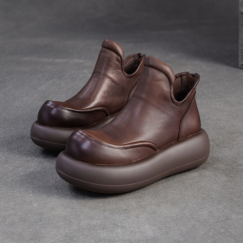High-top Short Boots New Style - Sewing Zipper recension och pris