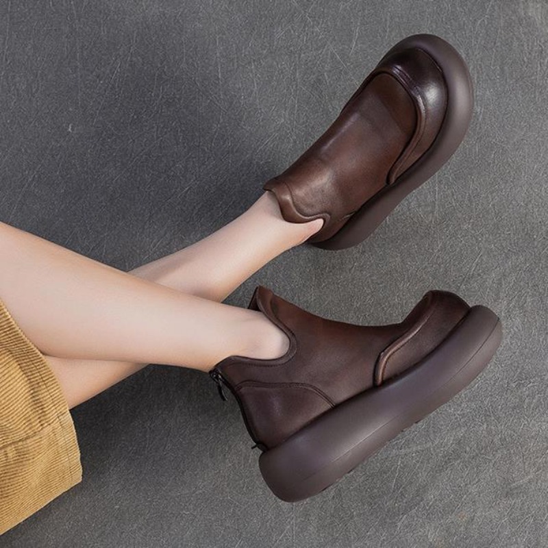 High-top Short Boots New Style - Sewing Zipper recension och pris