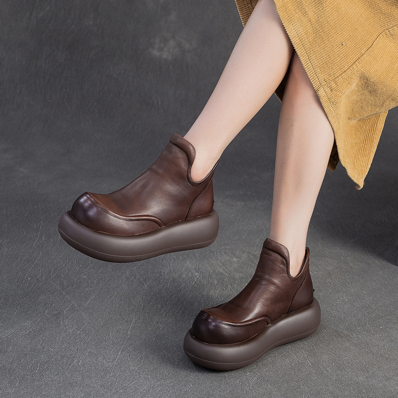 High-top Short Boots New Style - Sewing Zipper recension och pris