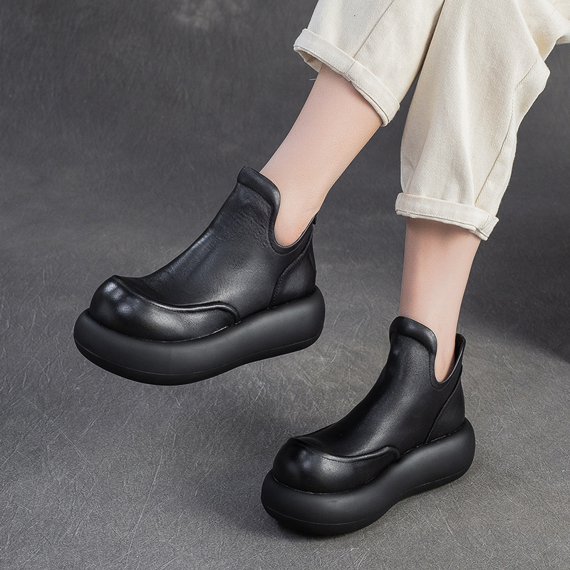 High-top Short Boots New Style - Sewing Zipper recension och pris