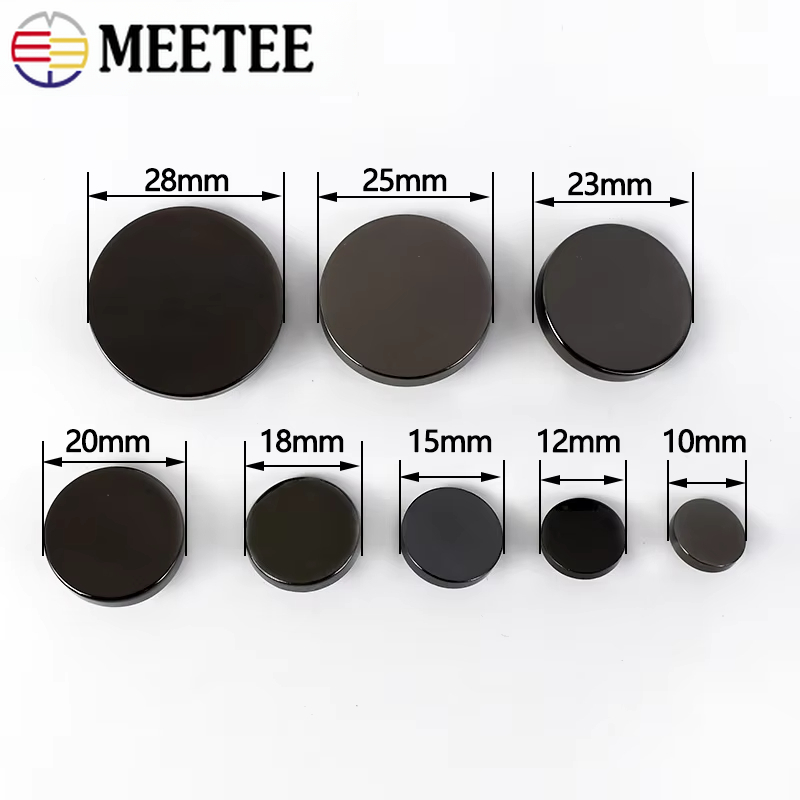 10Pcs Meetee 10-28mm Metal Fla - Button Hole Cutter recension och pris